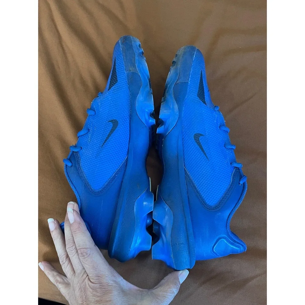 Nike Force Trout 8 Keystone Youth Baseball Cleats Blue‎ White CZ5912-414 Size 5Y
